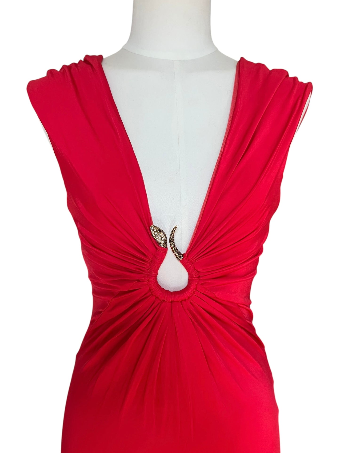 Roberto Cavalli midi viscose dress