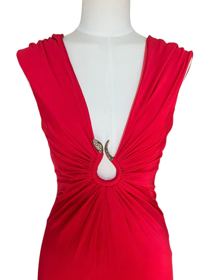 Roberto Cavalli midi viscose dress