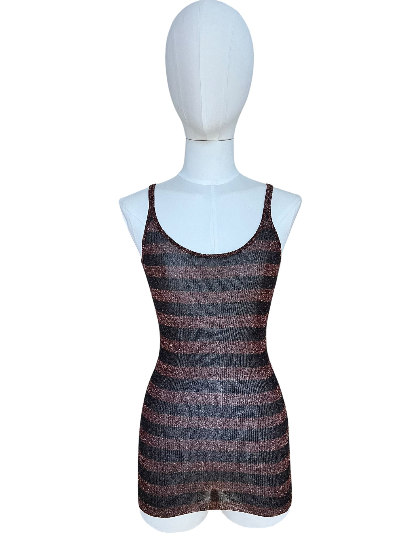 Dolce & Gabbana SS2005 copper lurex tank top