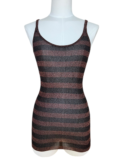 Dolce & Gabbana SS2005 copper lurex tank top