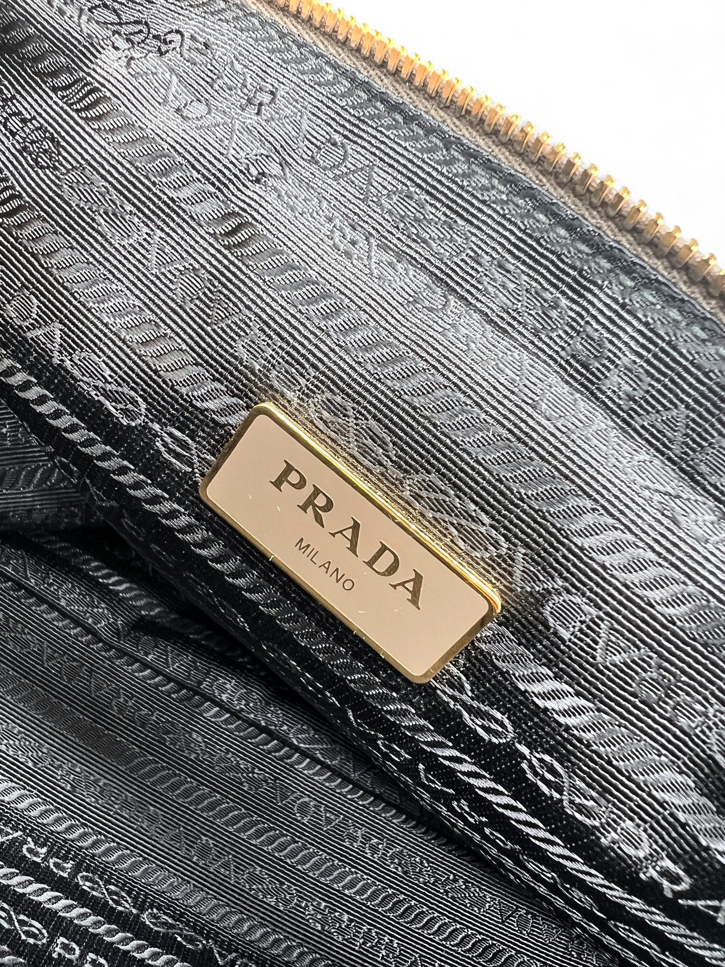 Prada Phoenix grey leather crossbody bag