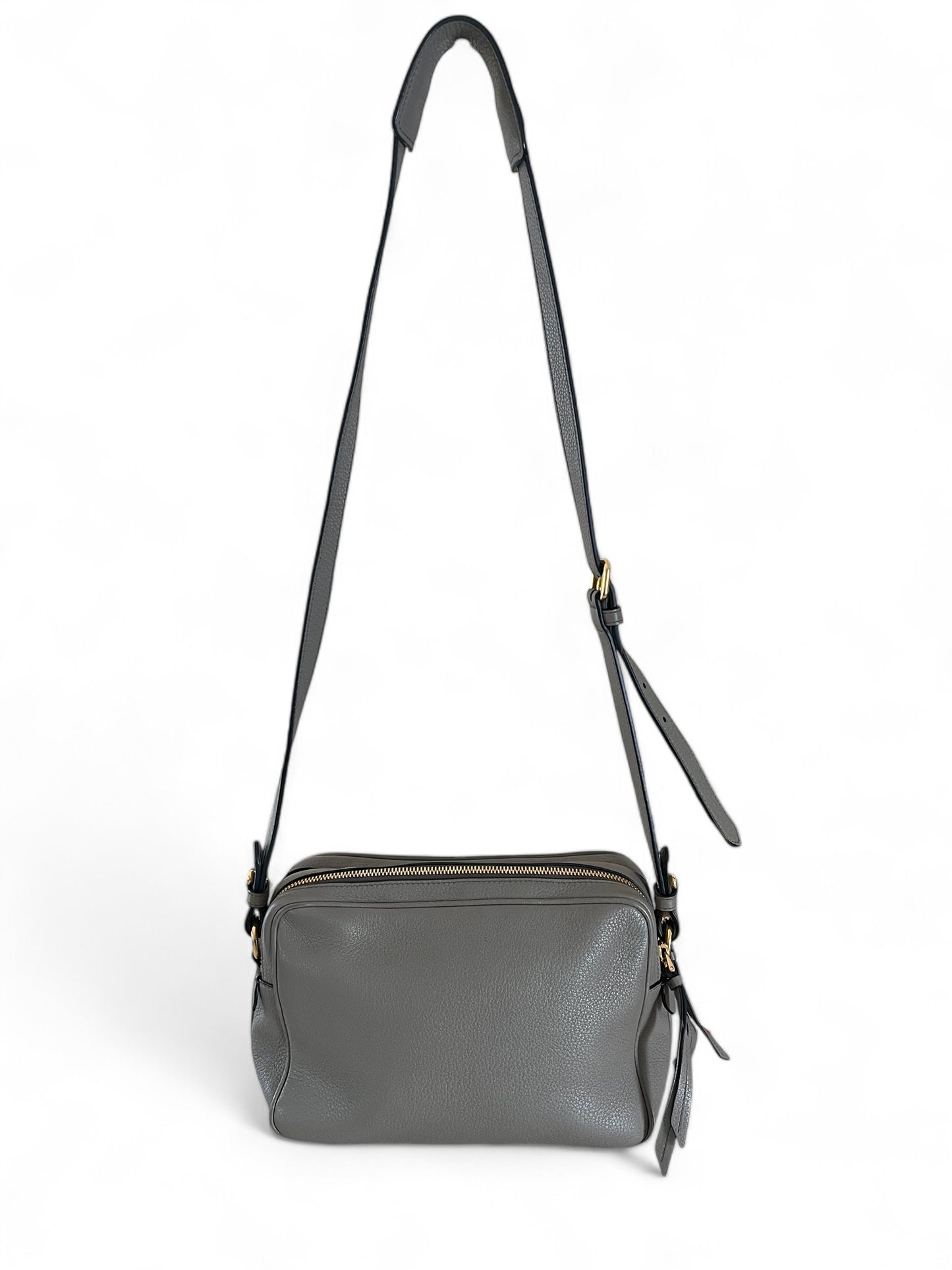 Prada Phoenix grey leather crossbody bag