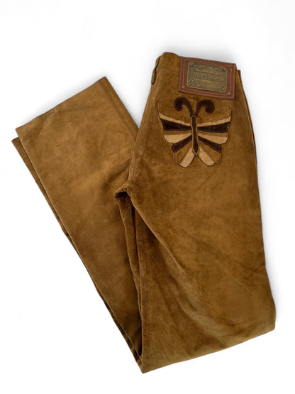 Dolce&Gabbana brown leather pants