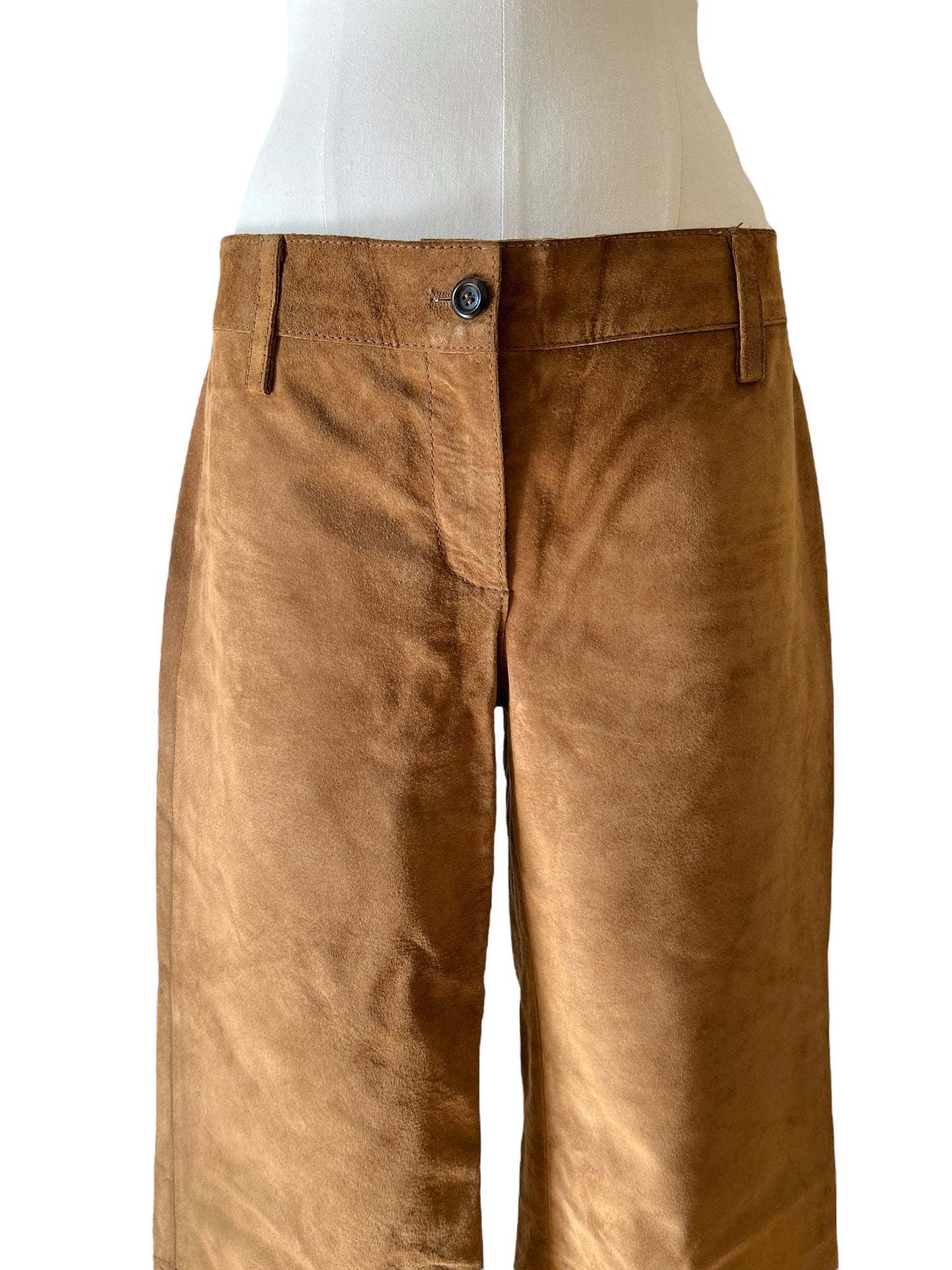 Dolce&Gabbana brown leather pants