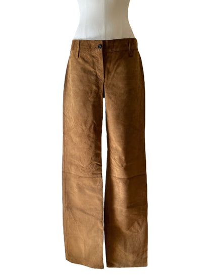 Dolce&Gabbana brown leather pants