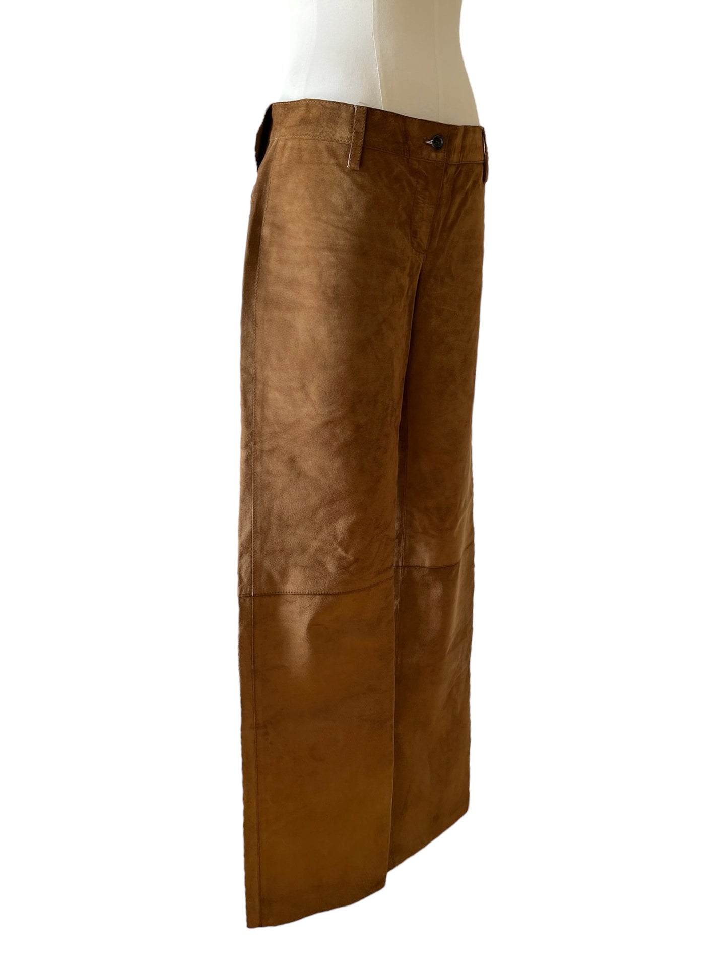 Dolce&Gabbana brown leather pants