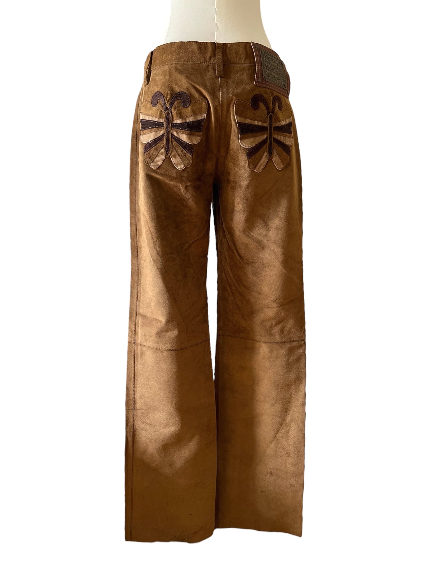 Dolce&Gabbana brown leather pants