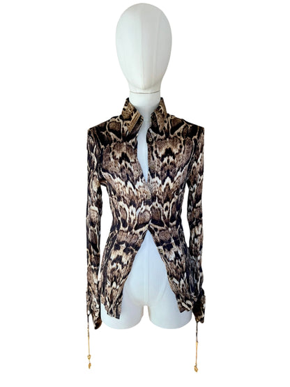Roberto Cavalli printed silk shirt