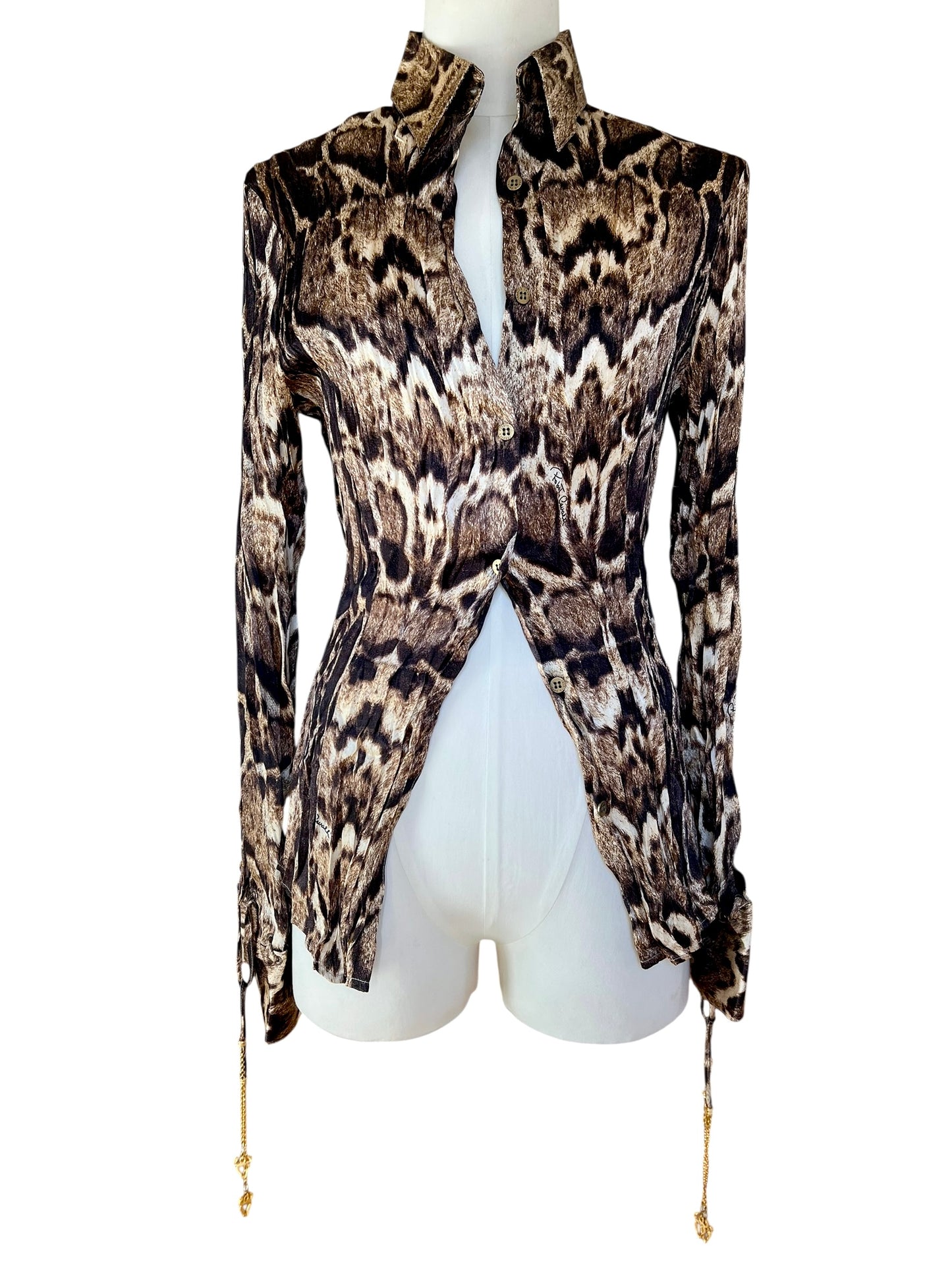 Roberto Cavalli printed silk shirt