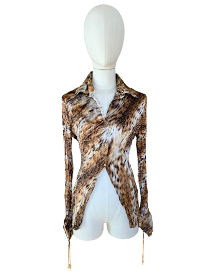 Roberto Cavalli printed silk shirt