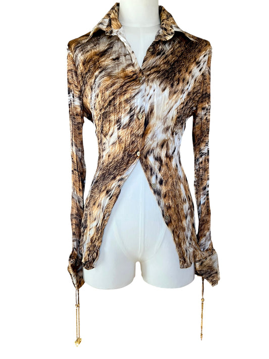 Roberto Cavalli printed silk shirt