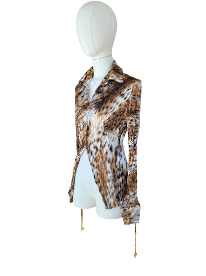 Roberto Cavalli printed silk shirt