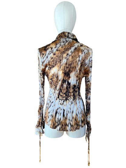Roberto Cavalli printed silk shirt
