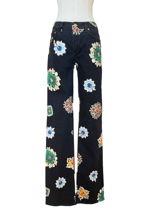 Roberto Cavalli  striking jewel-inspired print