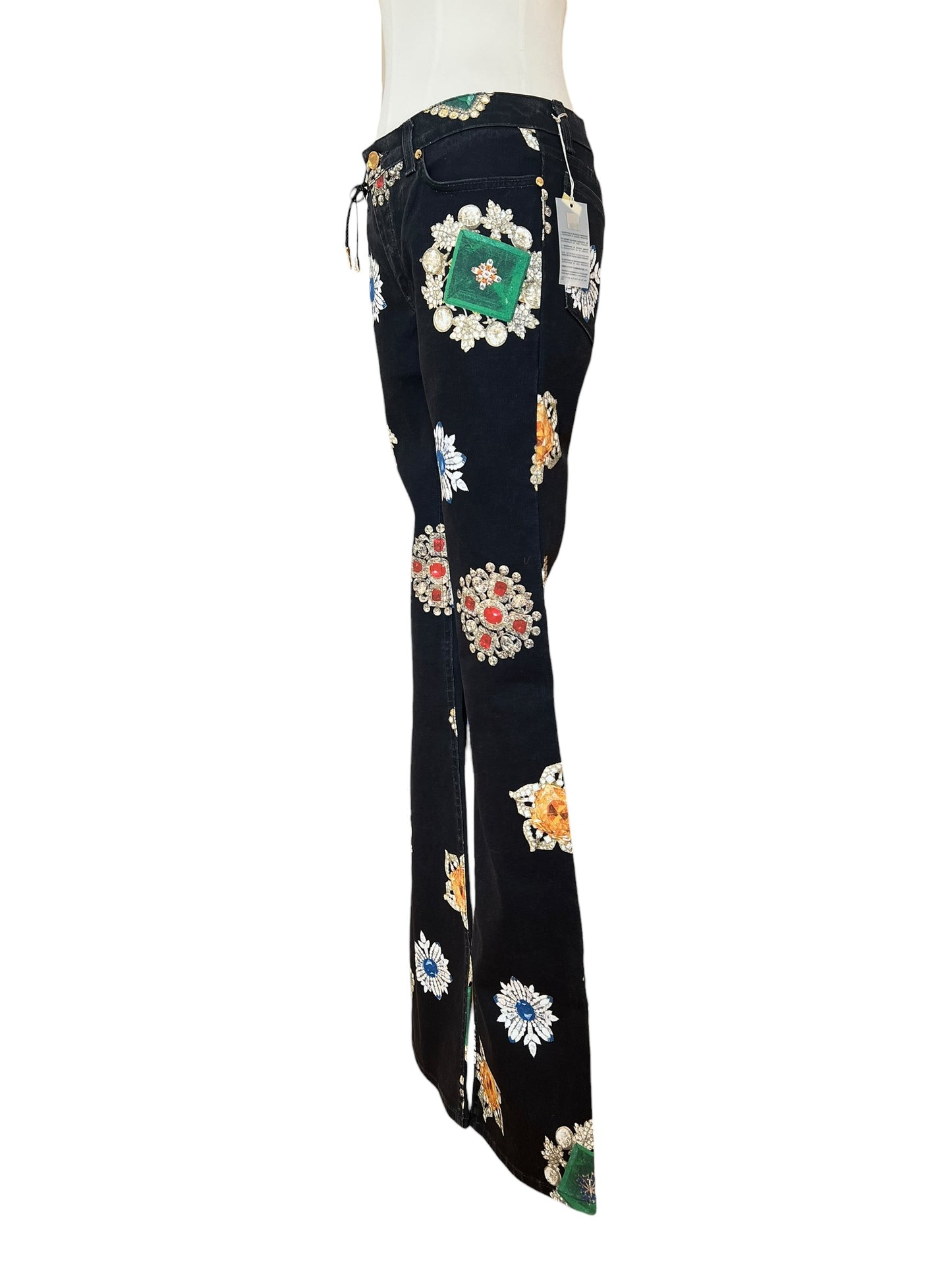 Roberto Cavalli  striking jewel-inspired print