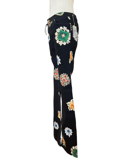 Roberto Cavalli  striking jewel-inspired print