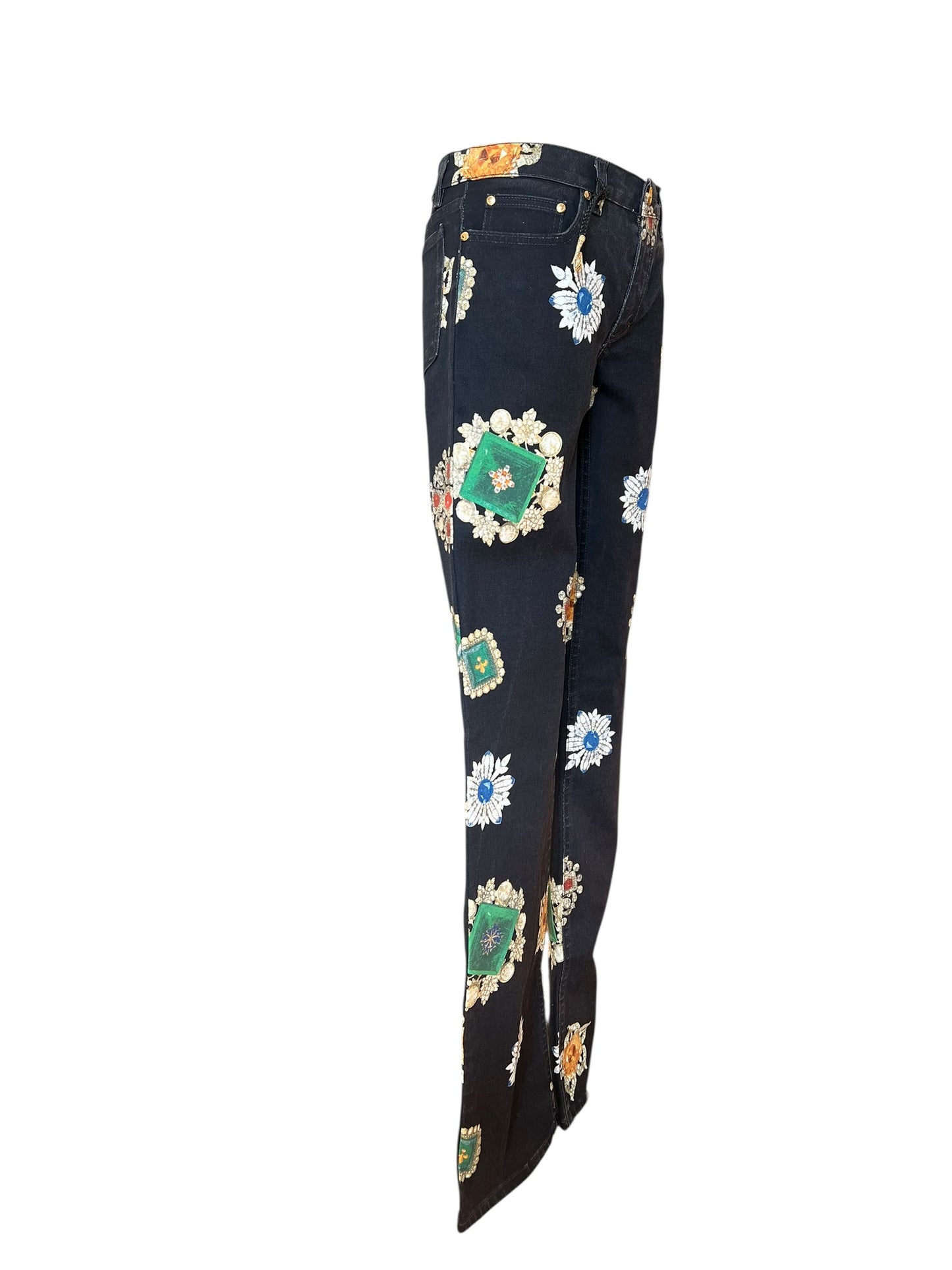 Roberto Cavalli  striking jewel-inspired print