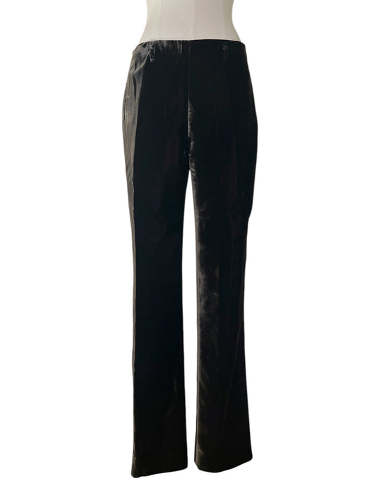 Prada dark green velvet pant