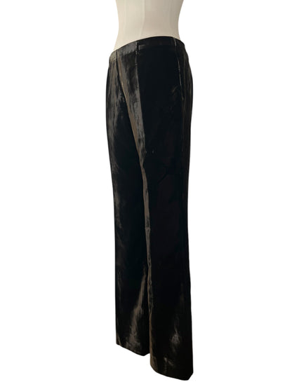 Prada dark green velvet pant