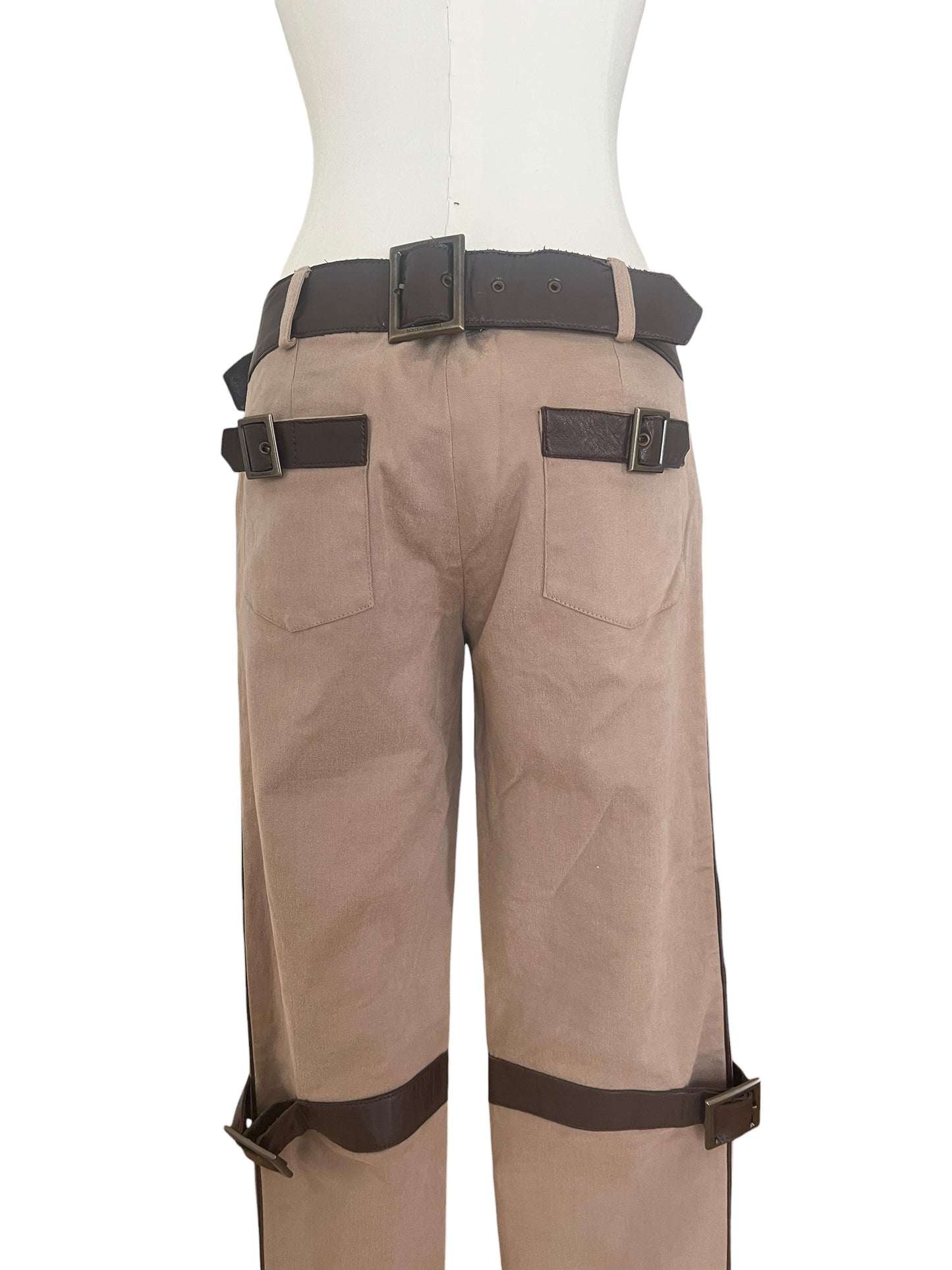 Dolce & Gabbana Vintage Strap Detail Pants