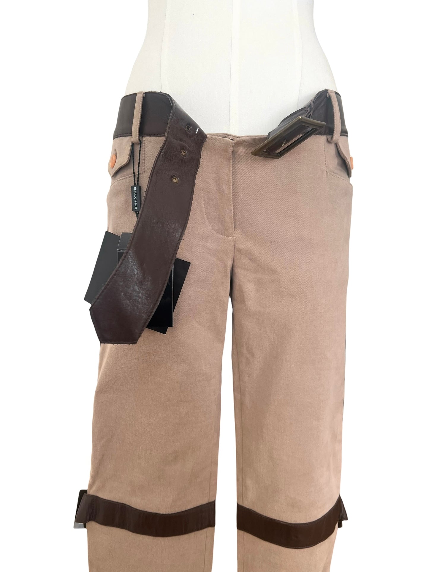 Dolce & Gabbana Vintage Strap Detail Pants