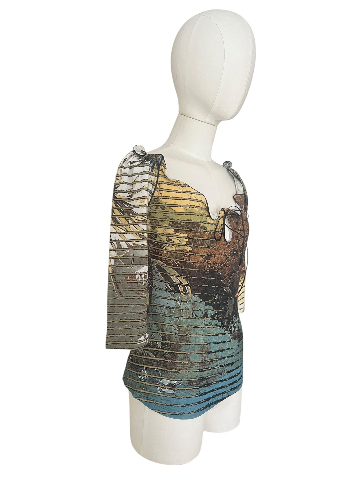 Roberto Cavalli SS2002 Lion Savage Top