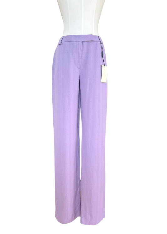 Emporio Armani  Vintage Lavender Wide Leg Trousers | Italian Tailored Pants