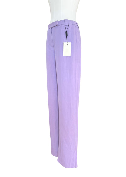 Emporio Armani  Vintage Lavender Wide Leg Trousers | Italian Tailored Pants