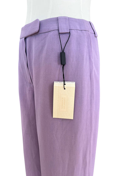 Emporio Armani  Vintage Lavender Wide Leg Trousers | Italian Tailored Pants