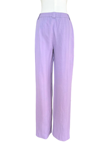 Emporio Armani  Vintage Lavender Wide Leg Trousers | Italian Tailored Pants