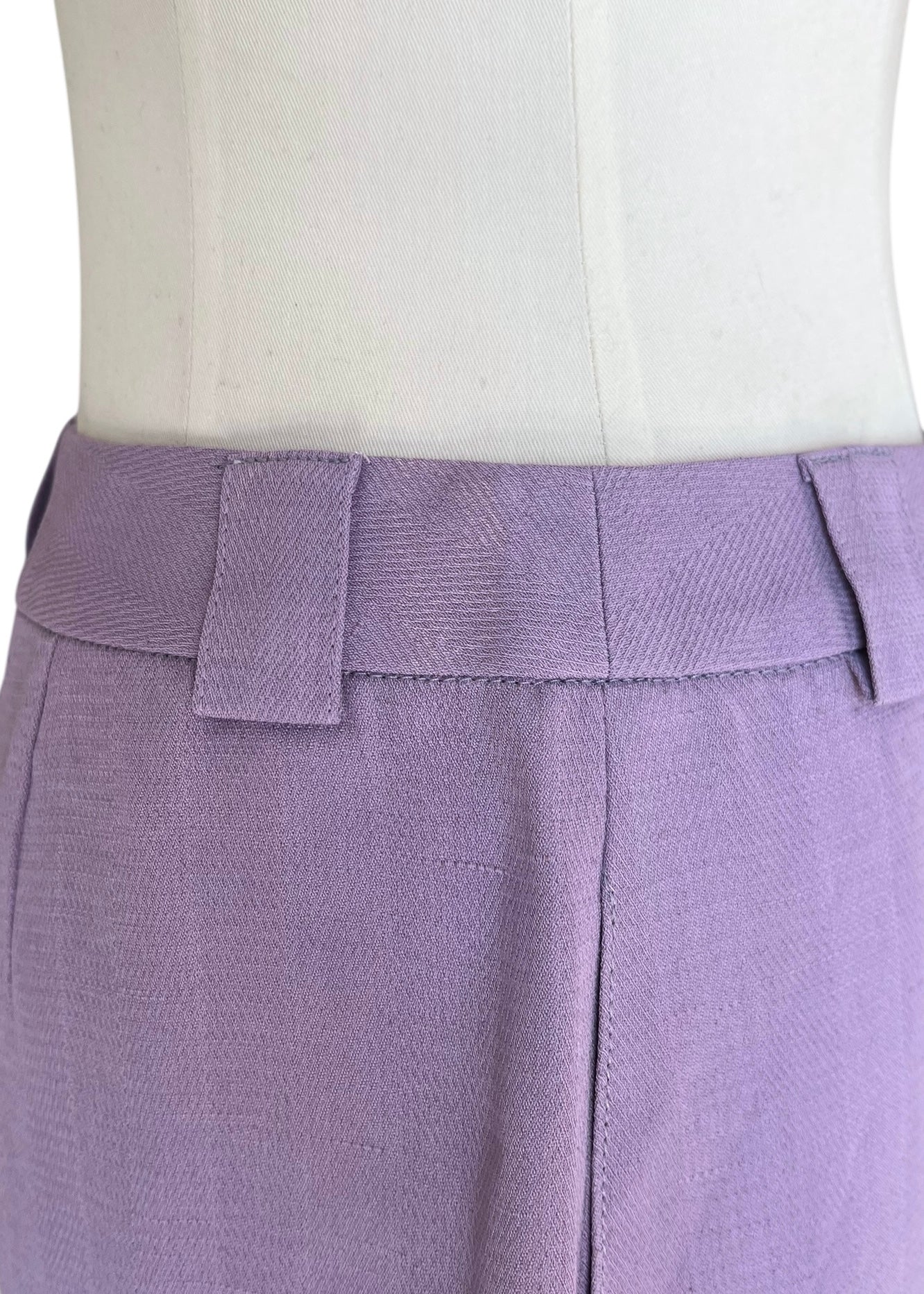 Emporio Armani  Vintage Lavender Wide Leg Trousers | Italian Tailored Pants