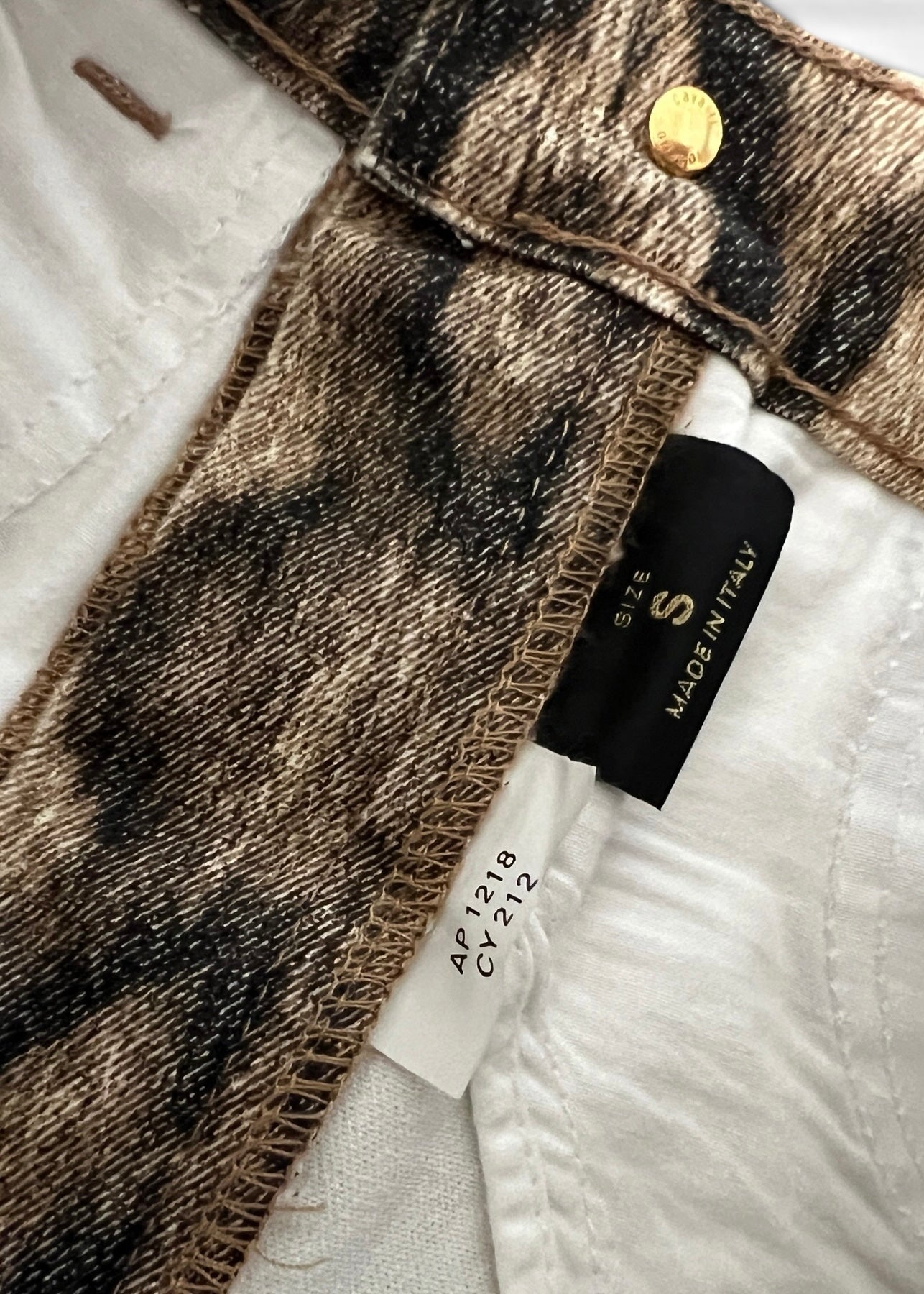 Roberto Cavalli Animal Print Chain Set | Archive Y2K Top & Jeans Co-Ord