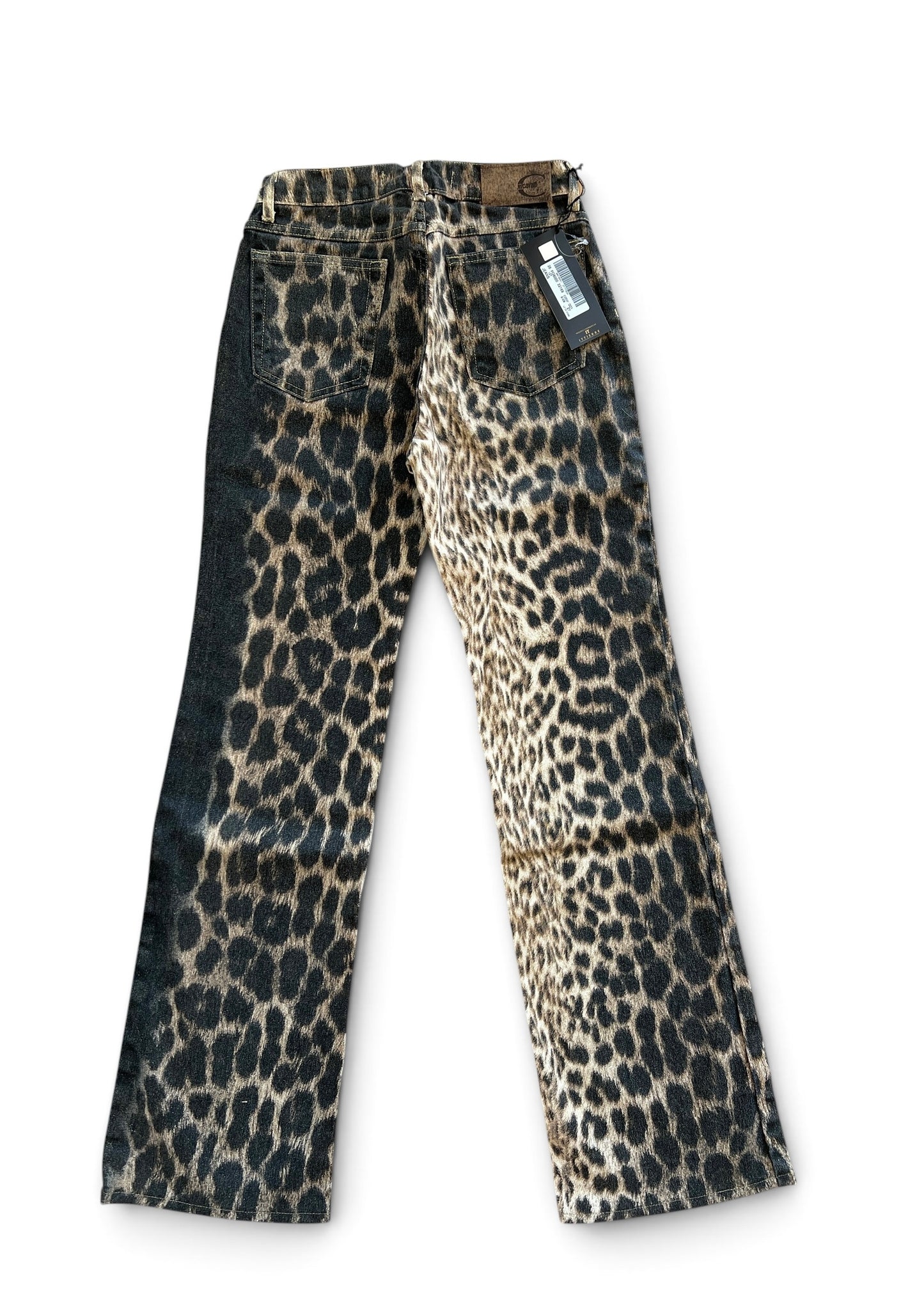 Just Cavalli Leopard Print Jeans Y2K  Bootcut Animal Print Denim | Roberto Cavalli Archive