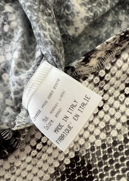 Roberto Cavalli Python Print Set | Vintage Y2K Snake Co-Ord | Archive 2000s Matching Top & Pants