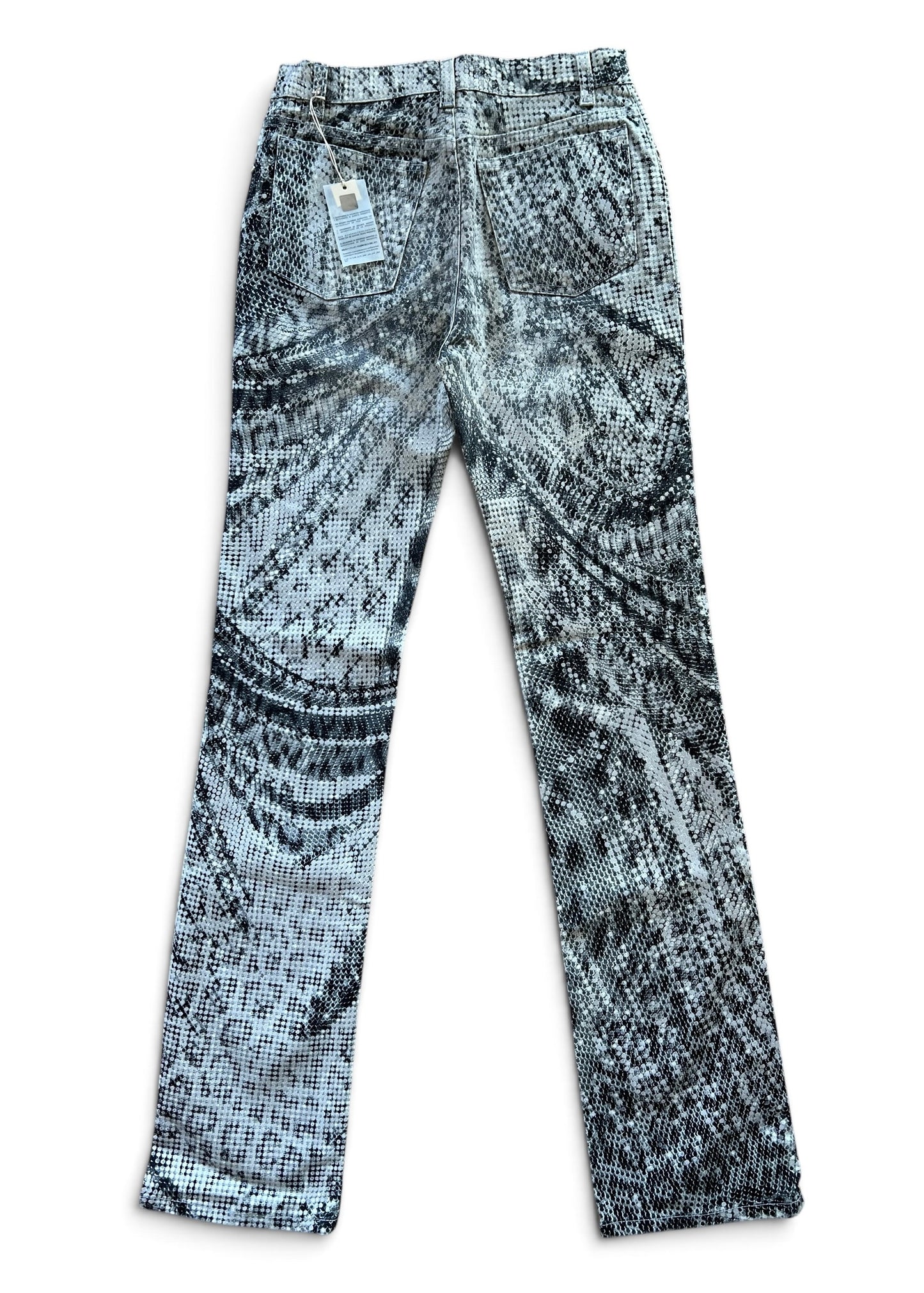 Roberto Cavalli Python Print Set | Vintage Y2K Snake Co-Ord | Archive 2000s Matching Top & Pants