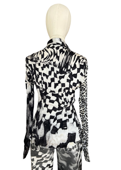 Roberto Cavalli FW2003 Archive Optical Co-Ord Set