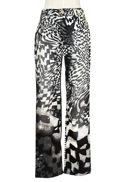 Roberto Cavalli FW2003 Archive Optical Co-Ord Set