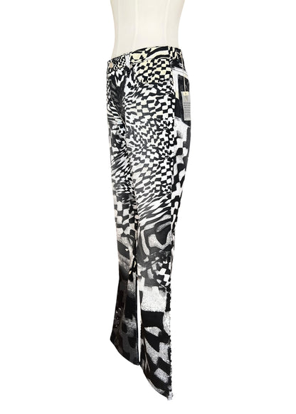 Roberto Cavalli FW2003 Archive Optical Co-Ord Set