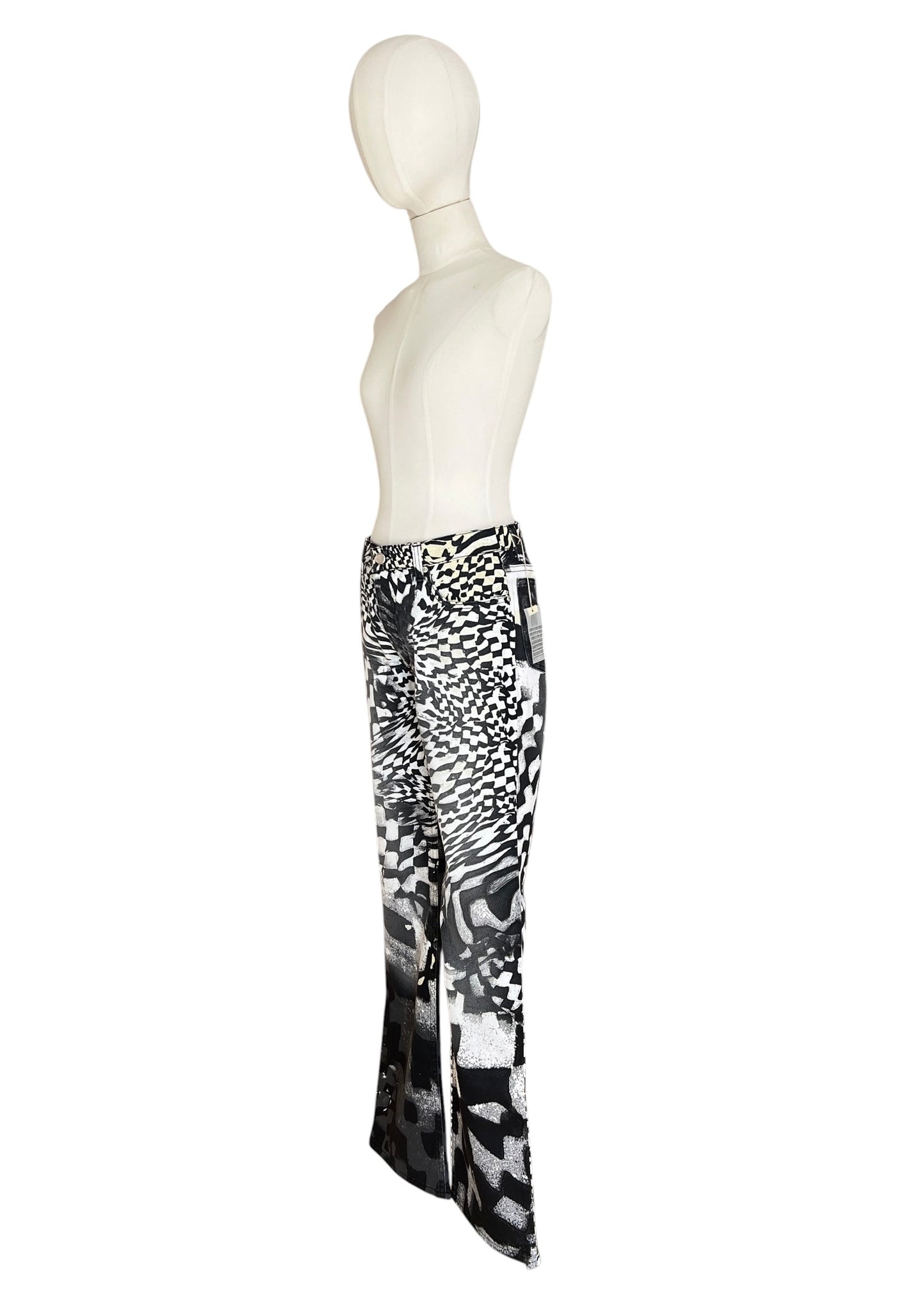 Roberto Cavalli FW2003 Archive Optical Co-Ord Set