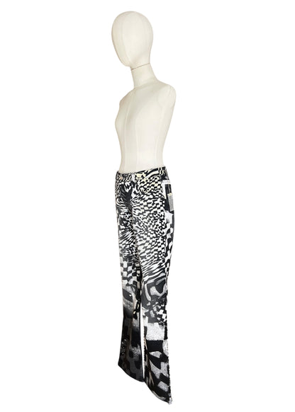 Roberto Cavalli FW2003 Archive Optical Co-Ord Set