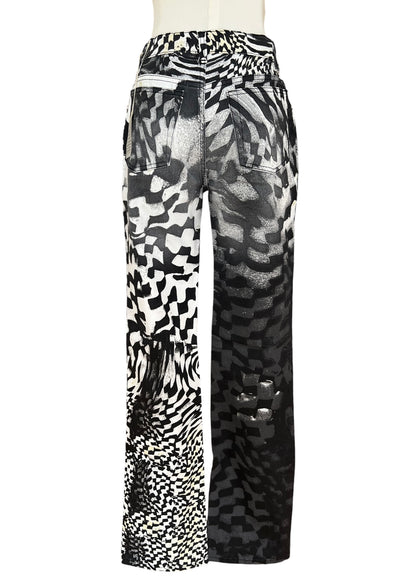 Roberto Cavalli FW2003 Archive Optical Co-Ord Set