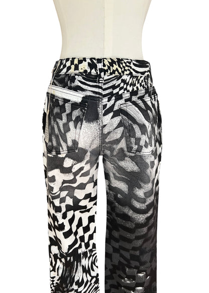 Roberto Cavalli FW2003 Archive Optical Co-Ord Set