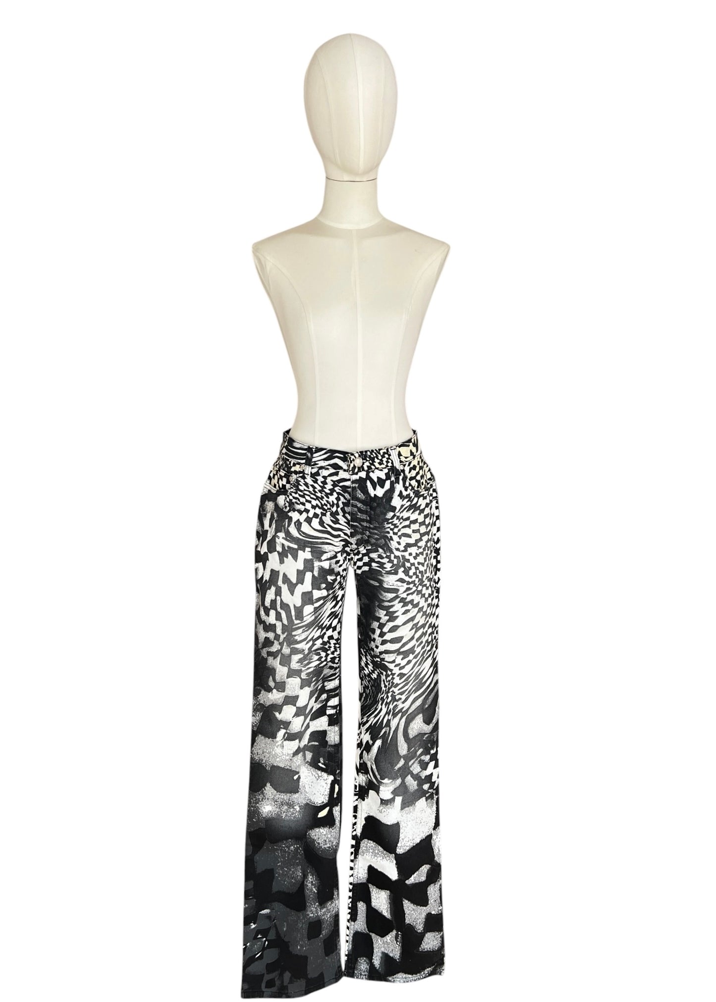 Roberto Cavalli FW2003 Archive Optical Co-Ord Set