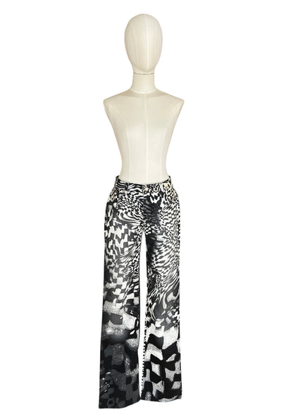 Roberto Cavalli FW2003 Archive Optical Co-Ord Set