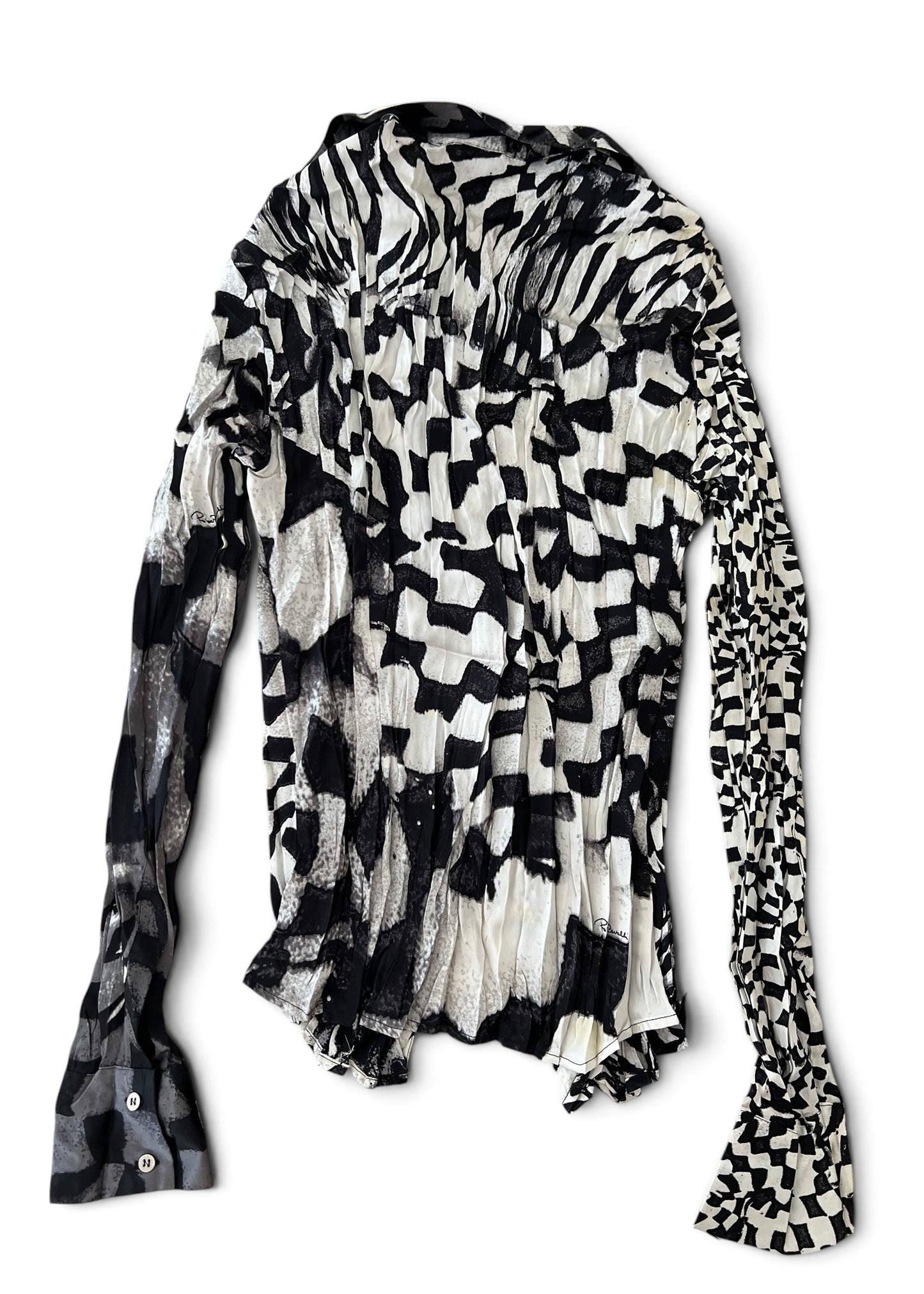 Roberto Cavalli FW2003 Archive Optical Co-Ord Set
