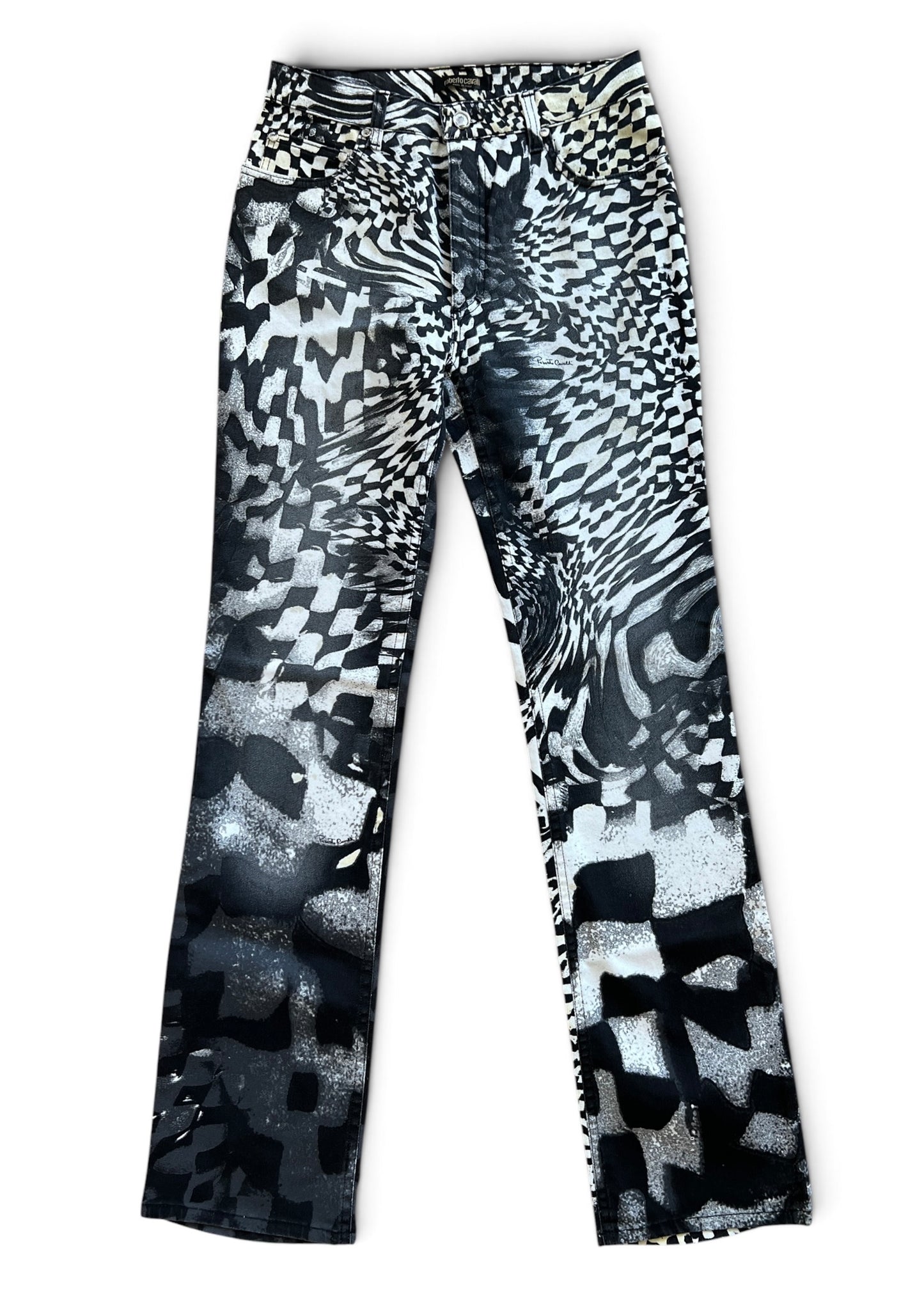 Roberto Cavalli FW2003 Archive Optical Co-Ord Set