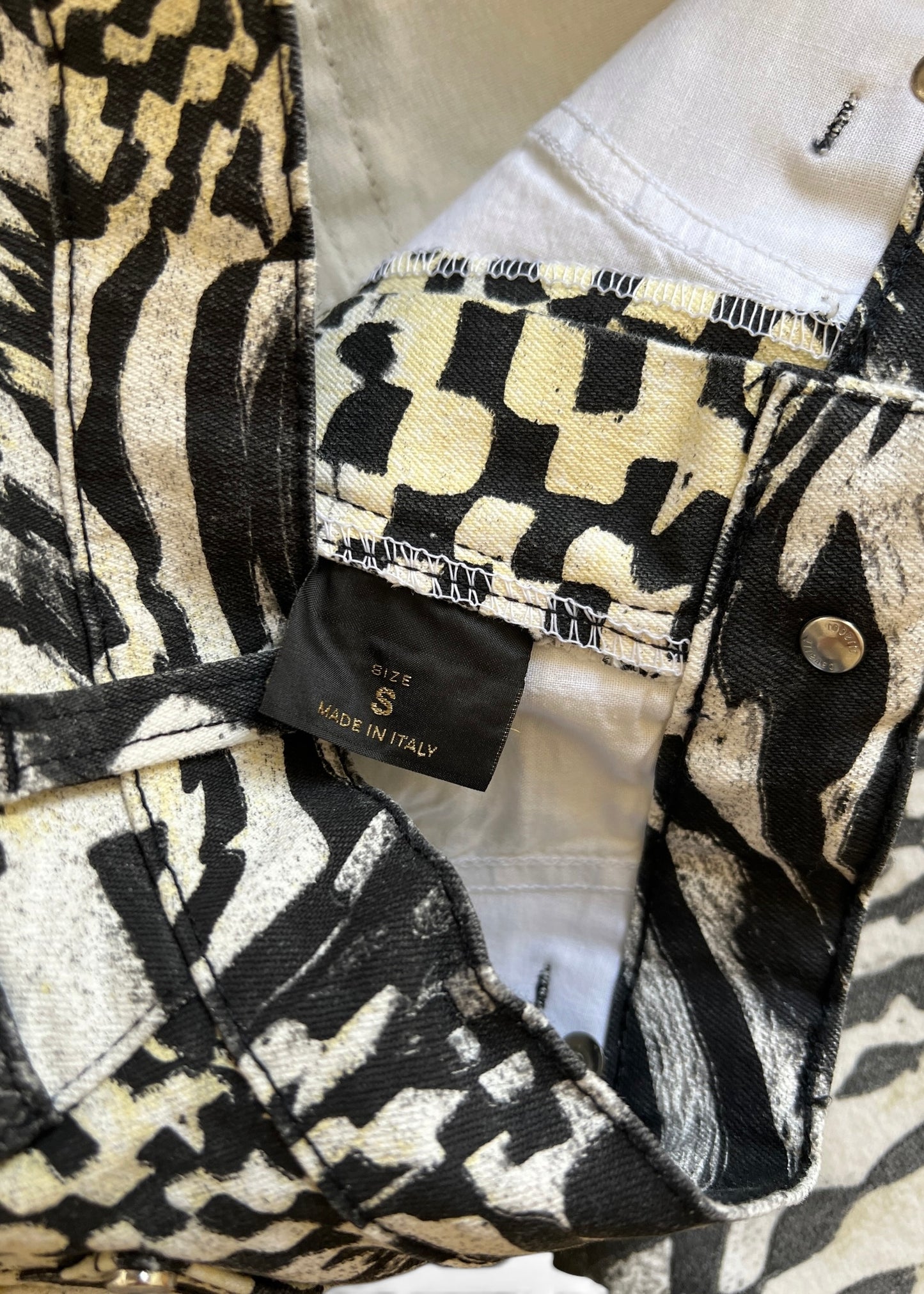 Roberto Cavalli FW2003 Archive Optical Co-Ord Set