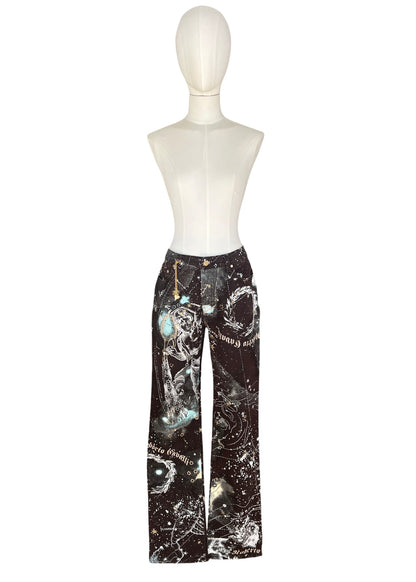 Roberto Cavalli A/W 2003 Constellation Print Top & Jeans Set