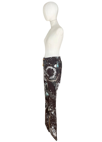 Roberto Cavalli A/W 2003 Constellation Print Top & Jeans Set