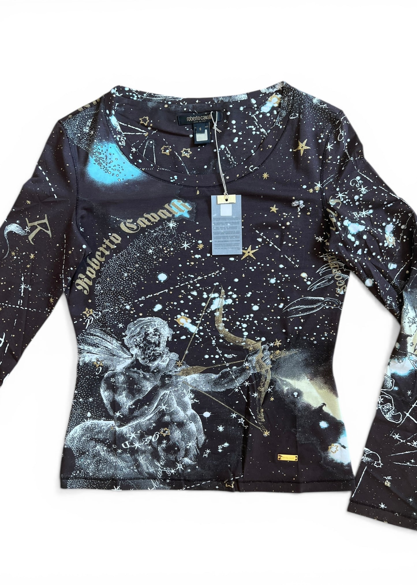Roberto Cavalli A/W 2003 Constellation Print Top & Jeans Set